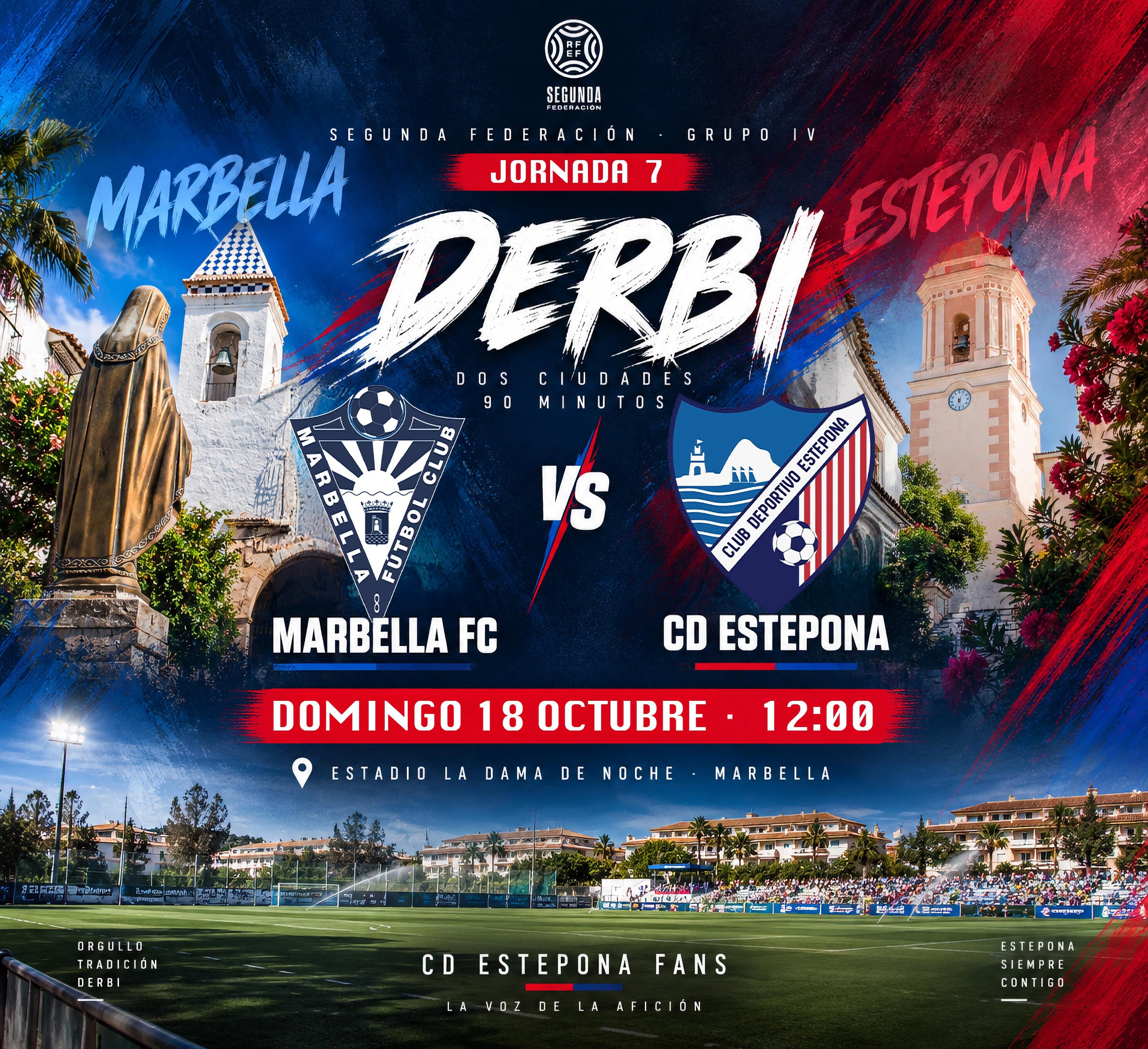 23 kilómetros, dos ciudades y un derbi que puede cambiar el rumbo del Estepona