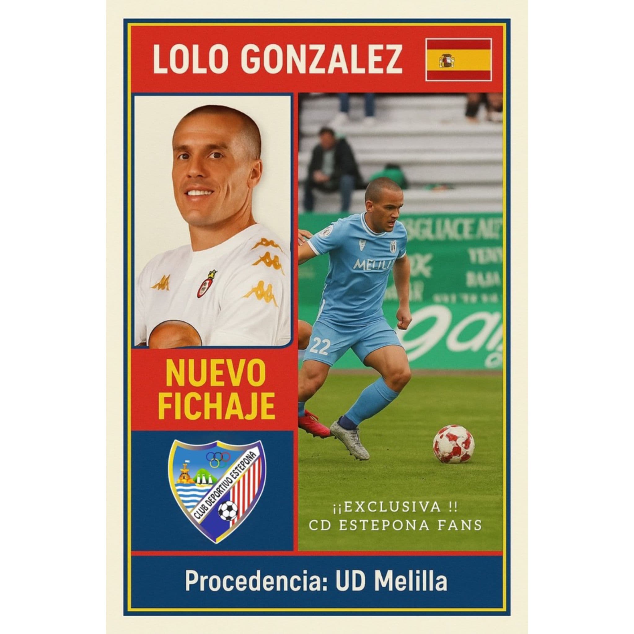 Imagen de la noticia: LOLO GÓNZALEZ, PRIMER OBJETIVO DEL CD ESTEPONA