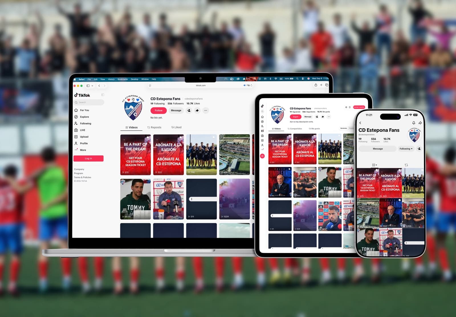 Imagen de la noticia: CD Estepona Fans estrena cuenta en TikTok para acercar aún más el Estepona a su afición