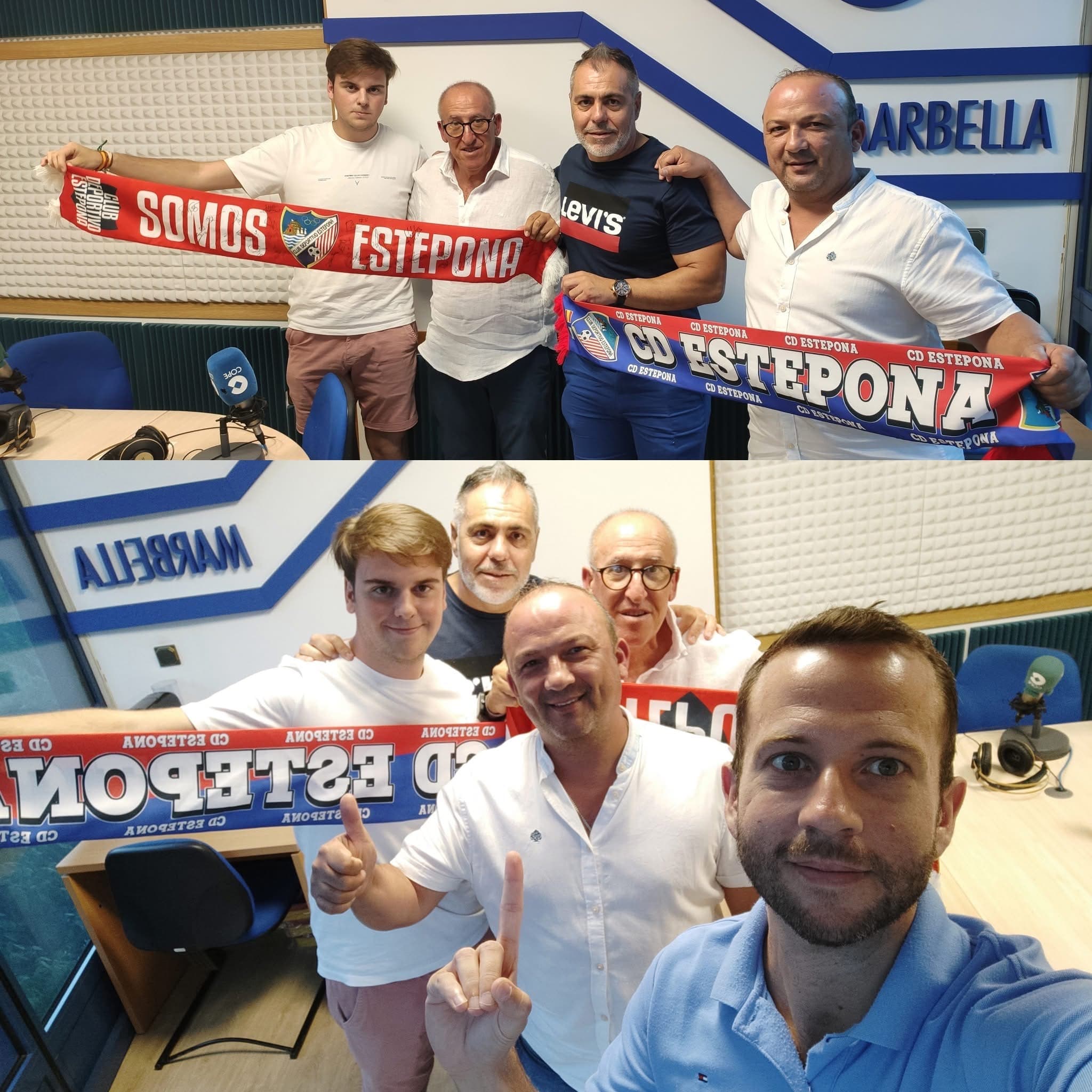 Imagen de la noticia: CD Estepona Fans participent à un talk-show spécial sur COPE Marbella