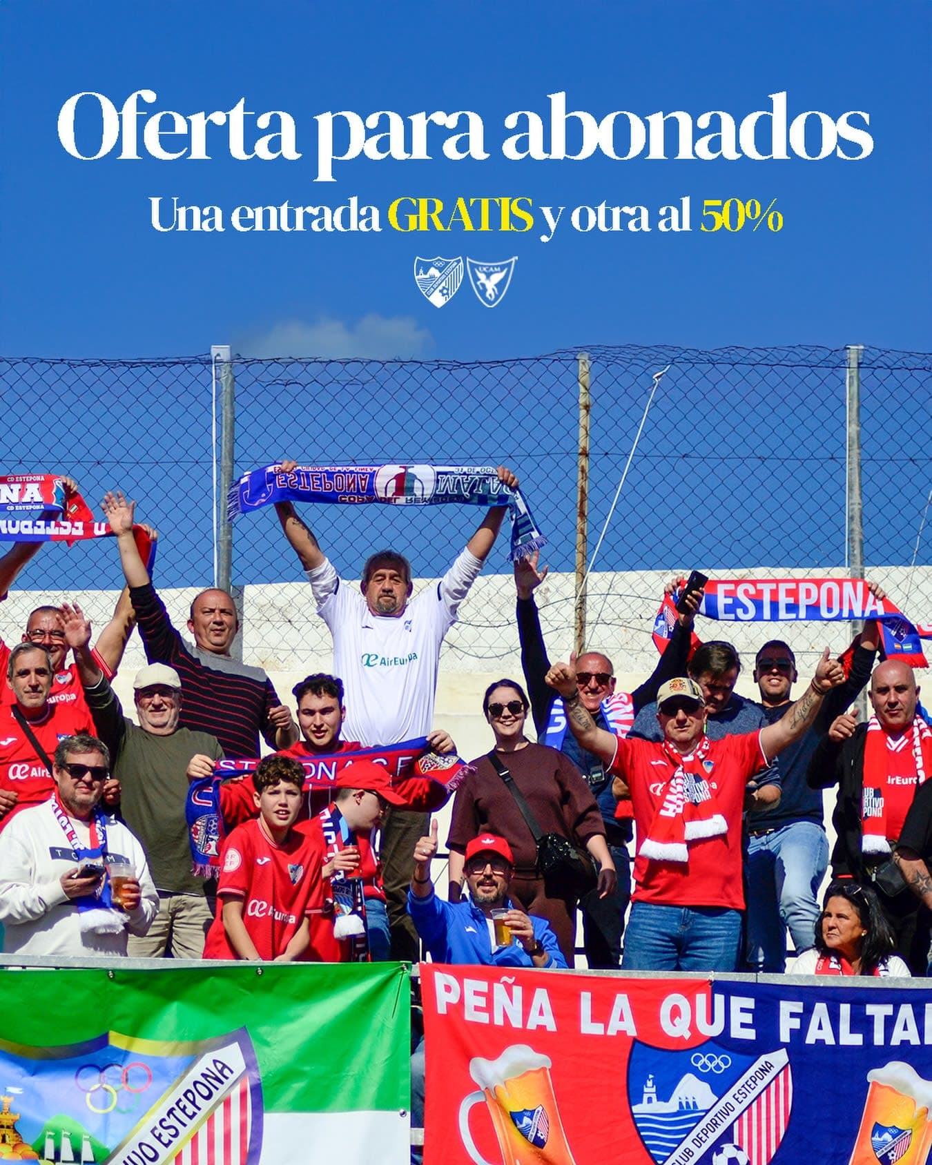 Imagen de la noticia: El CD Estepona activa una promoción especial para llenar el Muñoz Pérez ante el UCAM Murcia